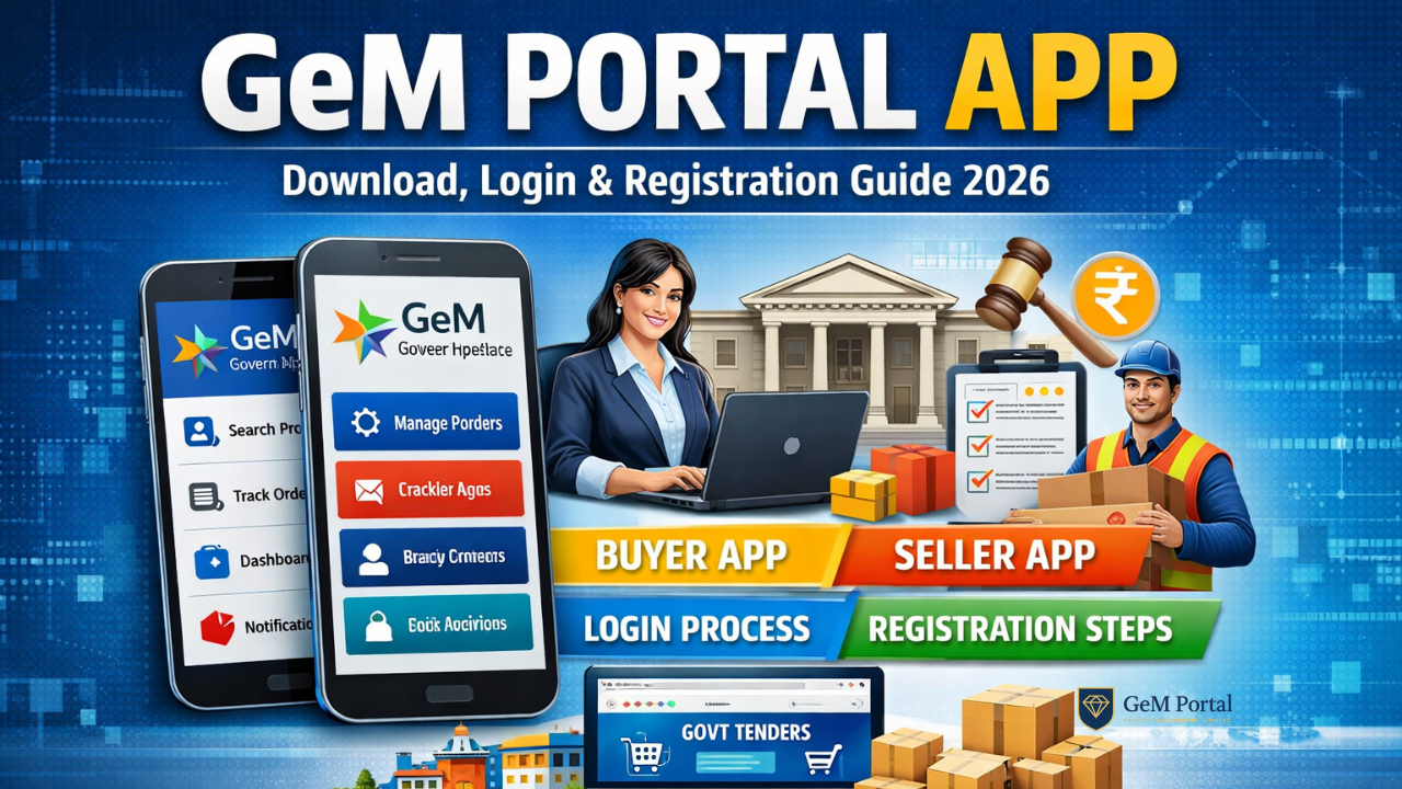 GeM Portal App | GeM App Download, Login | Registration Guide 2026