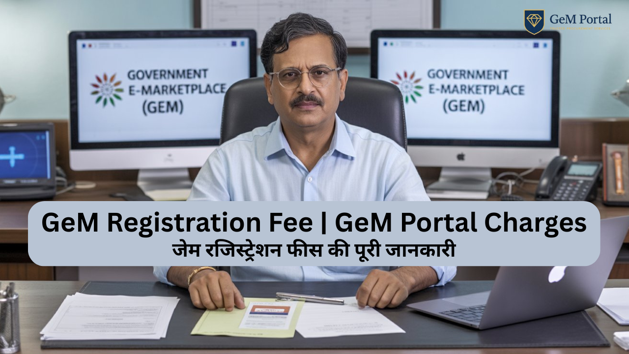 GeM Registration Fee (जेम रजिस्ट्रेशन फीस) | GeM Portal Charges | 2025 में पूरी जानकारी