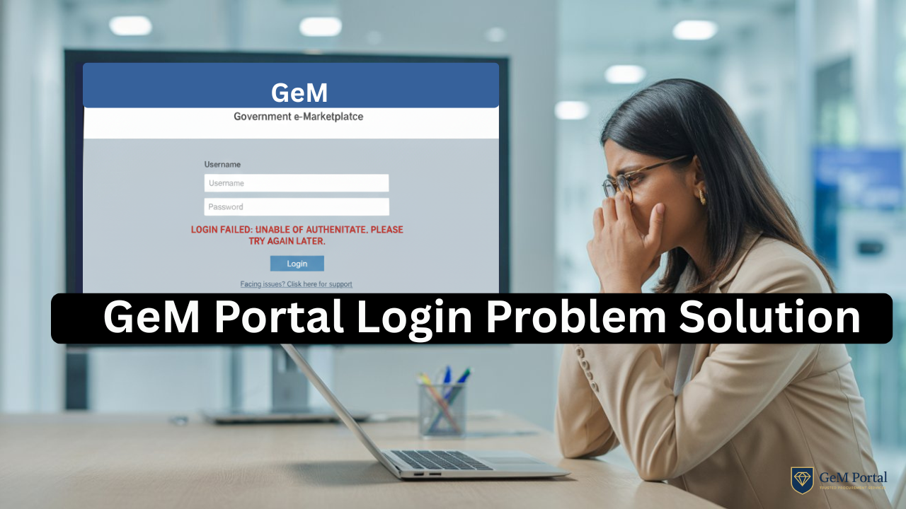 GeM Portal Login Problem Solution 2025 | GeM Login Not Working | OTP and Password Fix Guide in Hindi